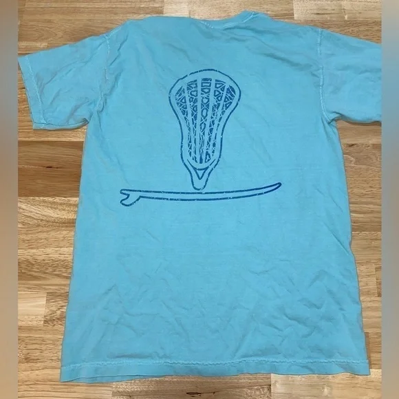 Sundrenched Coast to Coast LAX Blue T-Shirt M – Laid-Back Coastal Vibes! - Picture 6 of 10